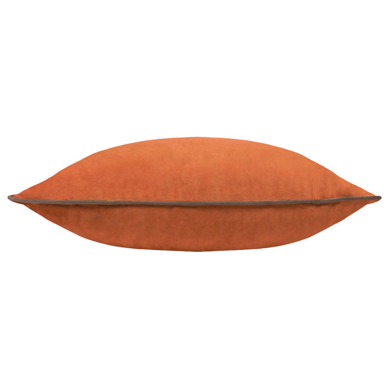 Square Cushion, Pumpkin/Mocha, Pillow Cover Only - No Insert
