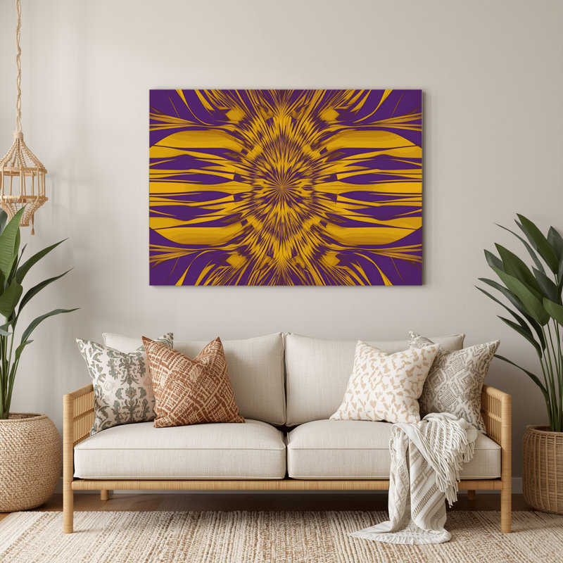 Art mural op mauve 13, H 240 po x l 360 po x P 0,05 po