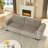 Boneless Corduroy Upholstered 3 Seat Sofa Couch-1643143822