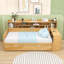 Lit de jour avec couchette, tablettes de rangement et bureau d'étude-617255538-617255539