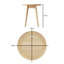 Claiborne Ash Round Wine Table