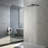 SH-12-Nickel-4  High Pressure Square Shower Head 12 Inches  With 15 Inch Shower Arm-105171344