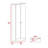 Rectangle 2-Door Storage Tall Cabinet-1474579436