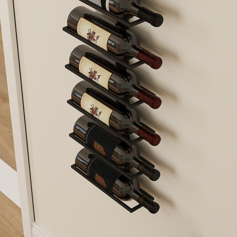 Suzetta Wine Bottle Rack Black