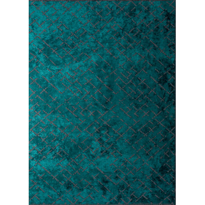Rapture Green Abstract Luxury Area Rug