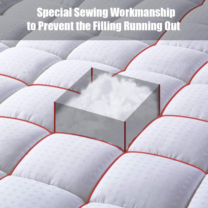 Protège-matelas en duvet synthétique Mellina