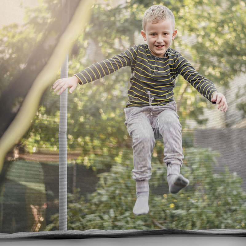 Gymax 72'' Polyethylene Plastic Replacement Safety Net Compatible With 12' Round Trampoline, 72" H x 168" W x 168" D