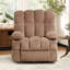 Fauteuil inclinable de massage de 37,4 po Rosalin avec deux porte-gobelets latéraux et deux télécommandes idéales pour la maison-132154341