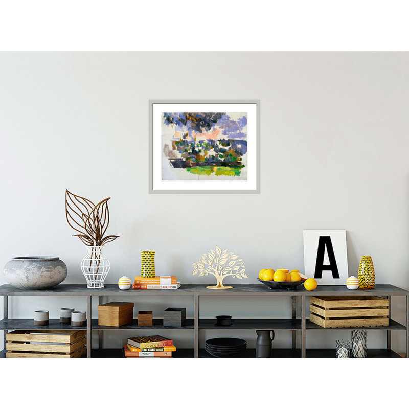 «The Garden at Les Lauves» par Paul Cézanne, impression giclée encadrée, H 23,5 po x l 27,75 po