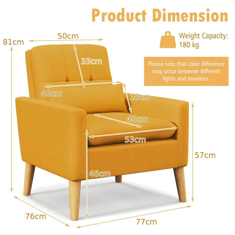 Belfair Upholstered Silk Armchair