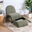 Chaises décoratives de rangement, chaise moderne en chenille de 24,8 pouces pour la maison