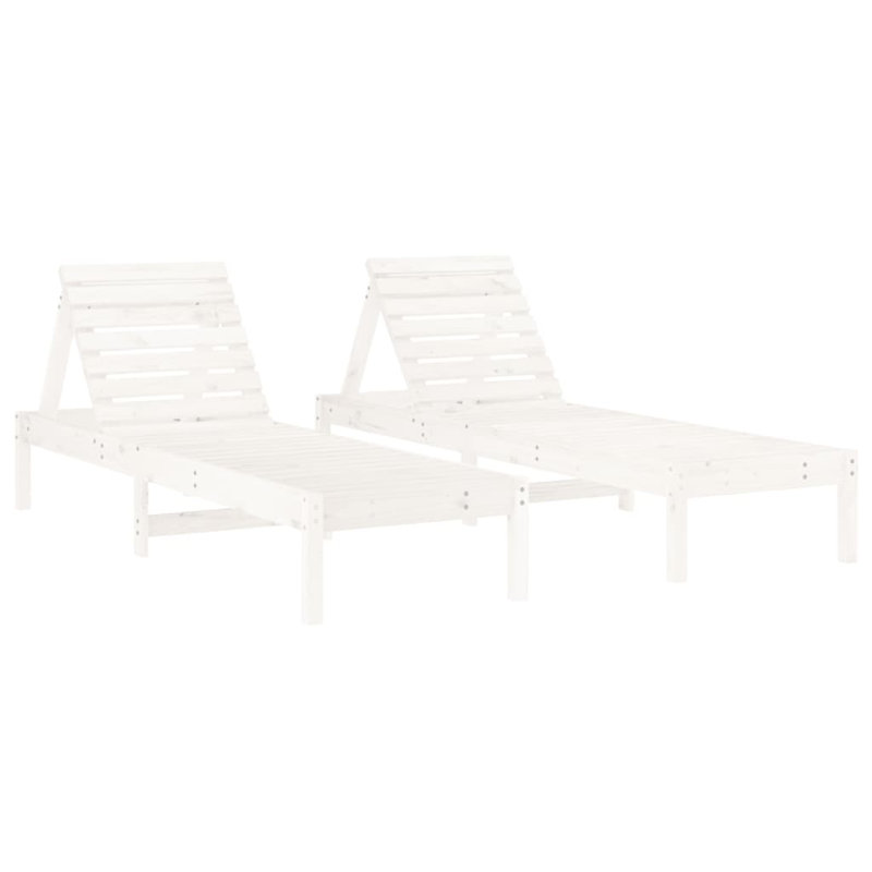 Hinson 199.5cm Long Reclining Pine Double Chaise, Beige