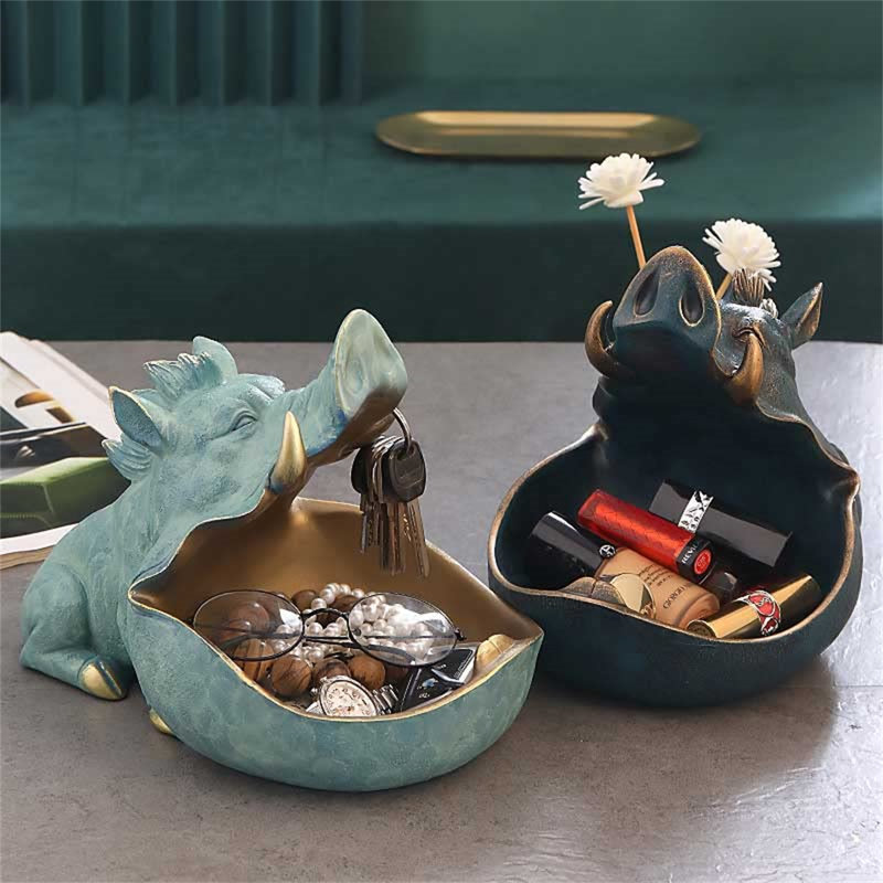 Resin Wall Organizer with Key Hooks