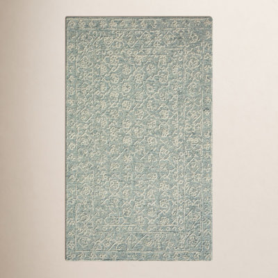 Millcreek Handmade Wool Ocean/Ivory Rug