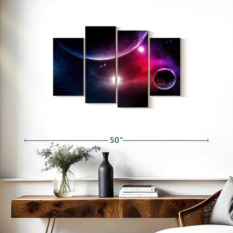 Oberle Stars And Planets, 22" H x 36" W