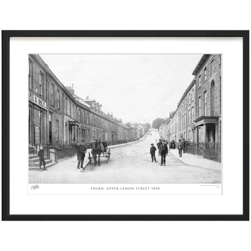 Truro, Upper Lemon Street 1890 by Francis Frith - Single Picture Frame Print, 28cm H x 36cm W x 2.3cm D
