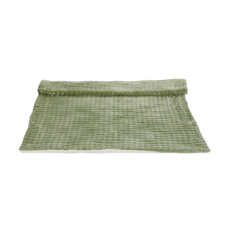 Machine Tufted Throw Blanket, 180cm x 200cm, Green