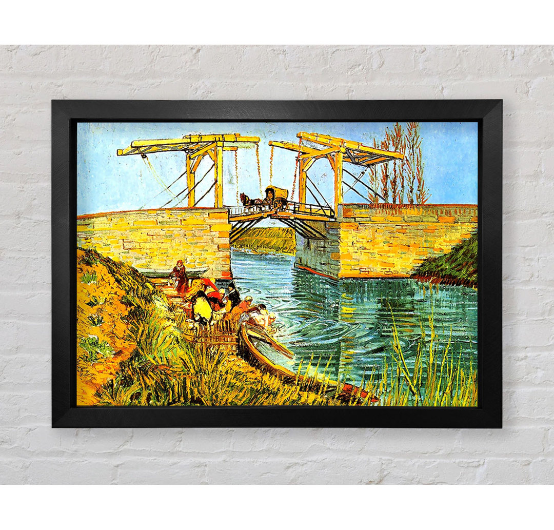 Van Gogh Die Langlois-Brücke in Arles von Vincent Van Gogh - Einzelne Bilderrahmen Kunstdrucke