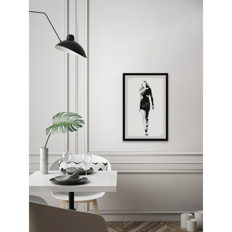 Off the Shoulder 1 Piece Single Picture Frame Painting, 91 cm H x 61 cm W x 3.81 cm D