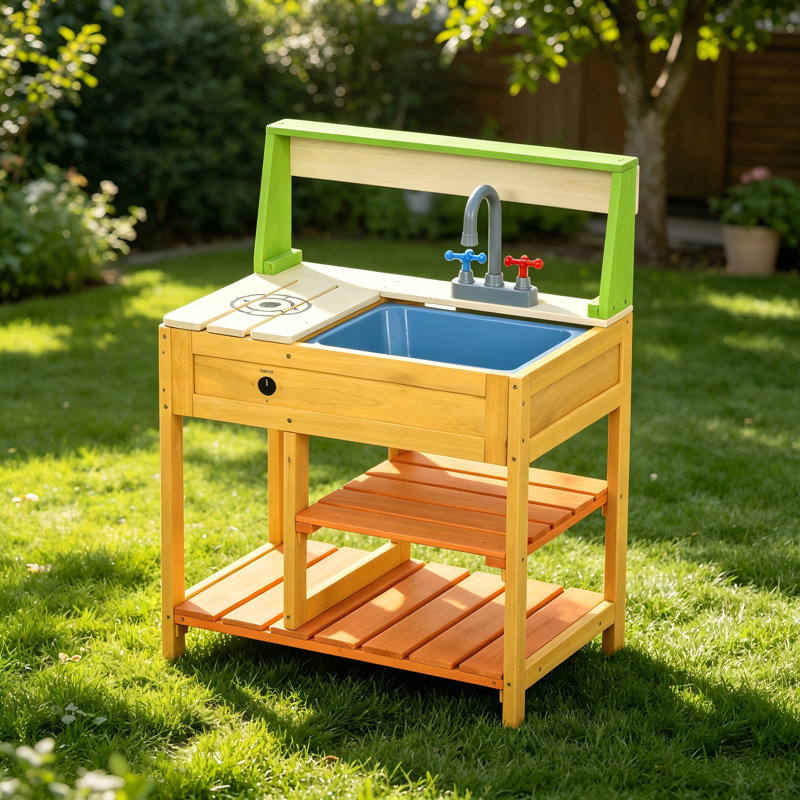 Cuisine en bois pour enfants Outsunny