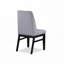 Ensemble de chaises de salle à manger rembourrées en tissu avec dossier haut rembourré, pieds en bois-517317329