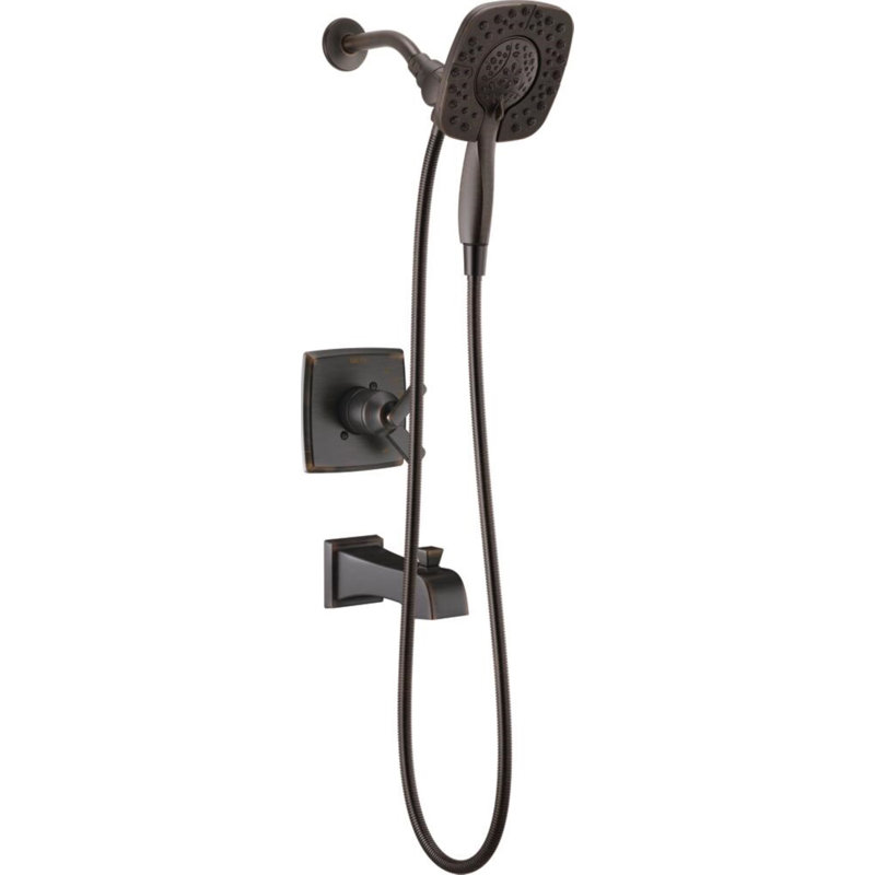 Ashlyn 17 Series Dual-Function Tub Shower Faucet Set, In2ition Shower Handle Trim Kit, Venetian Bronze