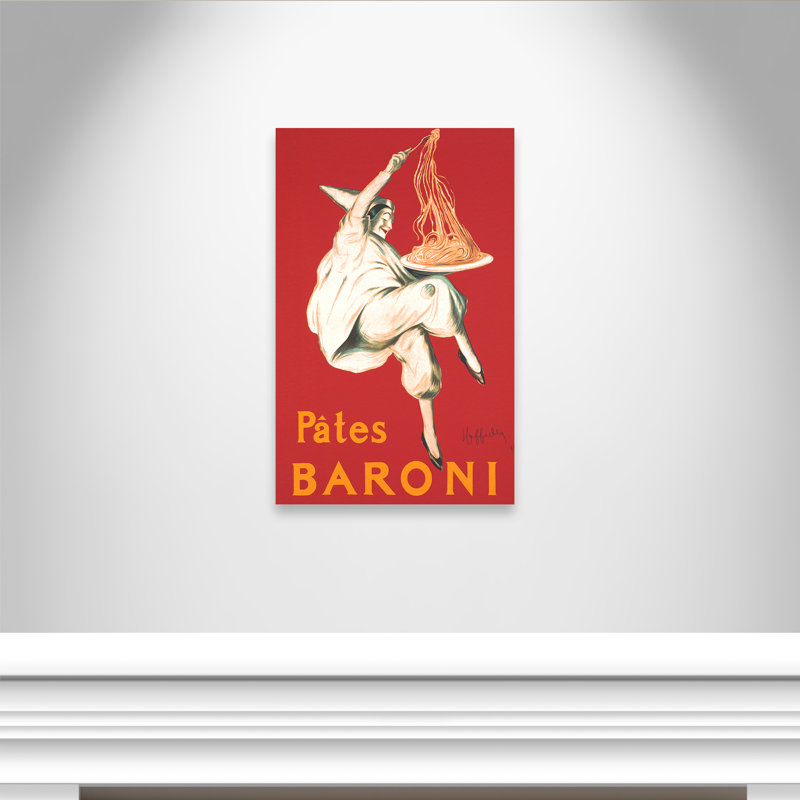 Affiches rétro Pates Baroni - impression, Toile tendue, Pas de tapis