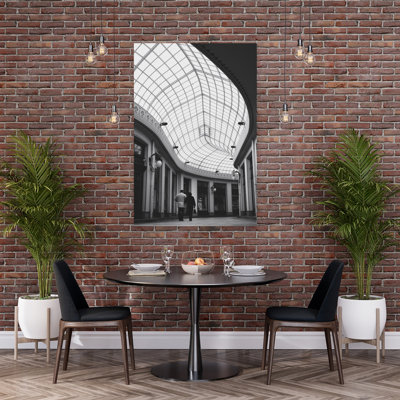 Elegant Arcade Classic Elegant Abstract Architecture City Wall Art Print 1 Piece Wrapped Canvas Wall Art