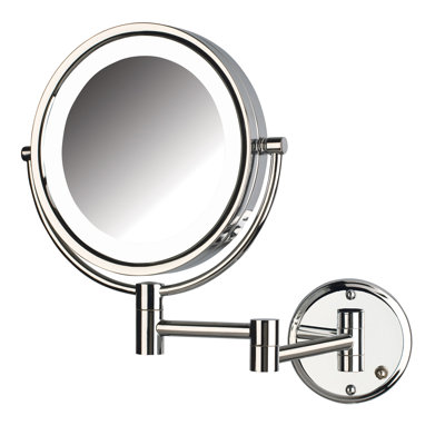 Miroir de maquillage mural grossissant et lumineux à raccordement direct de 8,5 po Ayeshah