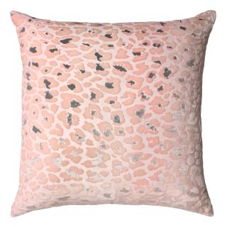Leopard Square Velvet Pillow, Square 18"H x 18"W, Leopard Ice