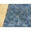 Tapis unique en laine noué à la main bleu 6 pi 3 po x 9 pi 4 po Ezekiella