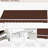 13'X8' Awning For Patio, Deck, Balcony - & Water-, Manual Crank, Coffee Brown Charming Patio 13' X 8', Deck Yard Decoration