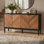 Buffet Whetsel Modern de l 55 po avec 4 portes battantes et tablettes réglables