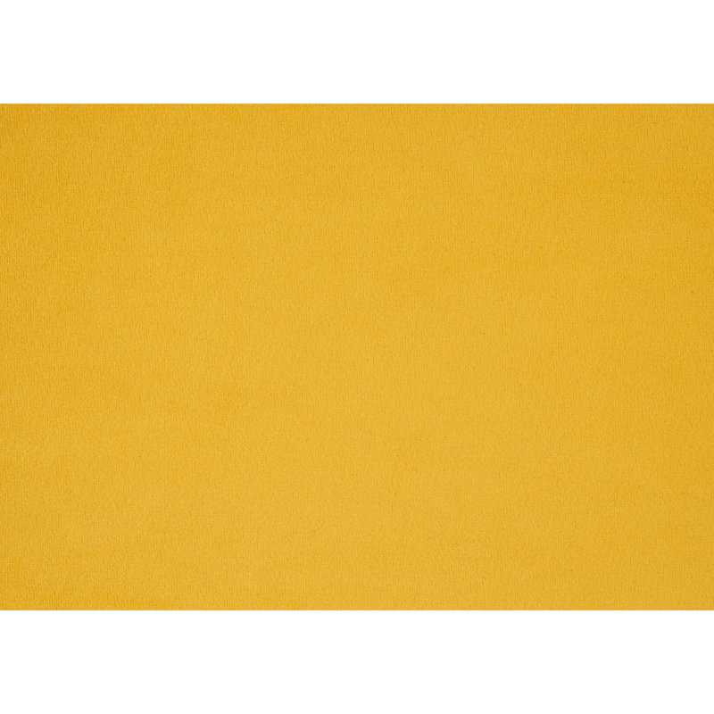 Chaise moderne en velours jaune avec pieds décoratifs en bois, Jaune, H 32,96 po x l 27,02 po x P 22,02 po