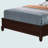 Transitional Cappuccino Queen Bed