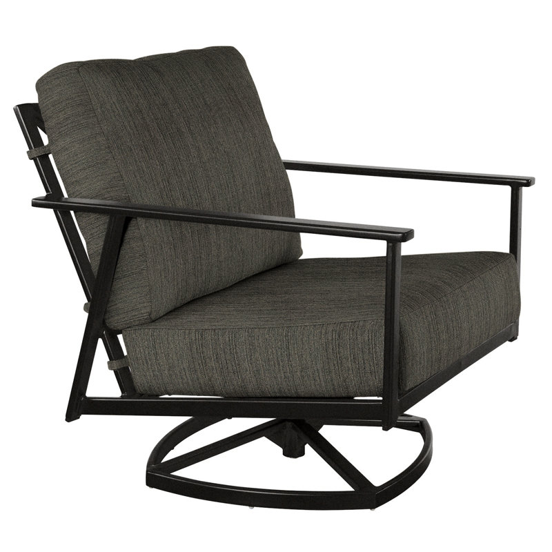 Marin Outdoor Rocker Chair, Carbon Black, Flagship Stone Sunbrella®
