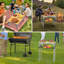 Table de camping pliable, 3 petites tables pliantes en aluminium réglables avec poignée de transport, portables, pour l'extérieur-128886903-128886907
