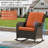 Outdoor Pe Wicker Rocking Chair - All-Weather Patio Furniture With Alloy Steel Frame & Thick Removable Cushion-325620328