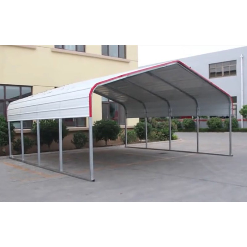 20 Ft. W X 20 Ft. D Galvanized Steel Carport, Portable Car Canopy And Storage Shed