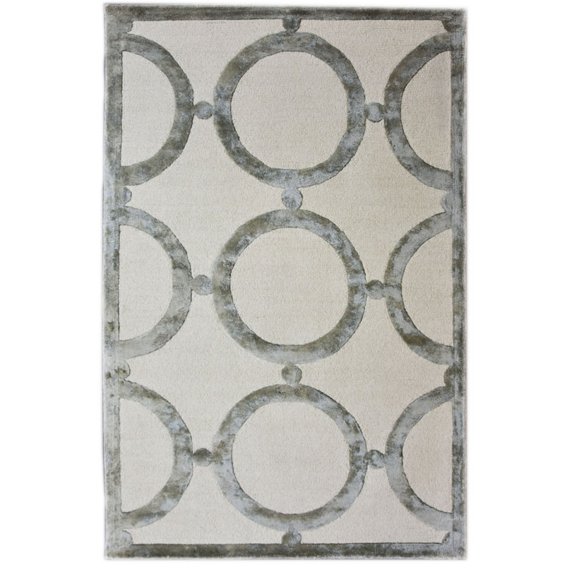 Geometric Hand Woven Area Rug, Rectangle 153 x 244cm