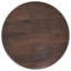 Table basse ronde brune