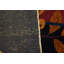 Tapis bleu marine, rouge / rouille