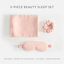 Ensemble de 3 pièces Beauty Sleep comprenant un masque de sommeil, une éponge et une taie d'oreiller standard-135411852