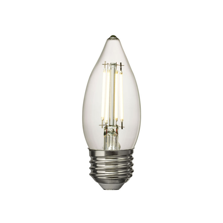 Visual Comfort & Co. LED Torpedo shape 5W 3000K Warm White E-26 Medium base Clear Edison Style light bulb