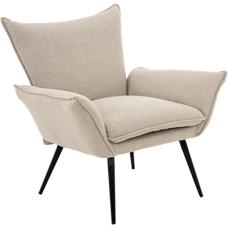 Petit fauteuil d'appoint avec cadre en métal Cottle