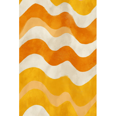 Papier peint texturé aquarelle Mid Century Modern