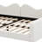 Upholstered Daybed With Cloud-Shaped Backrest-358358172-339429935