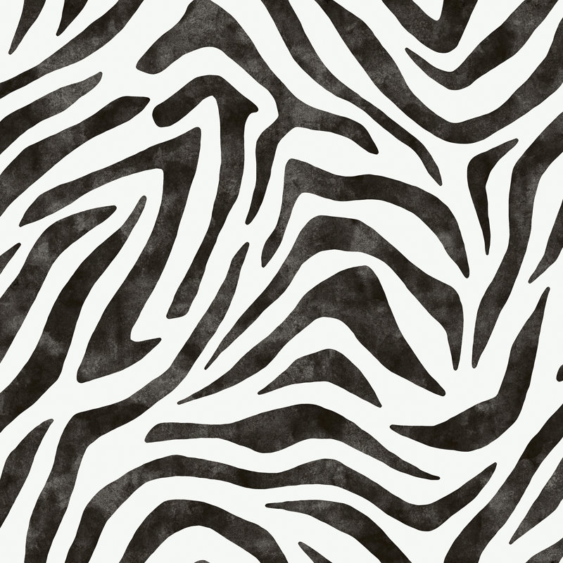 Papier peint adhésif RuZebra, Noir