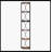 6-Tier Corner Shelf, 67" Corner Bookshelf Shelving Unit
