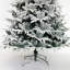 Arbre de Noël enneigé, arbre articulé artificiel